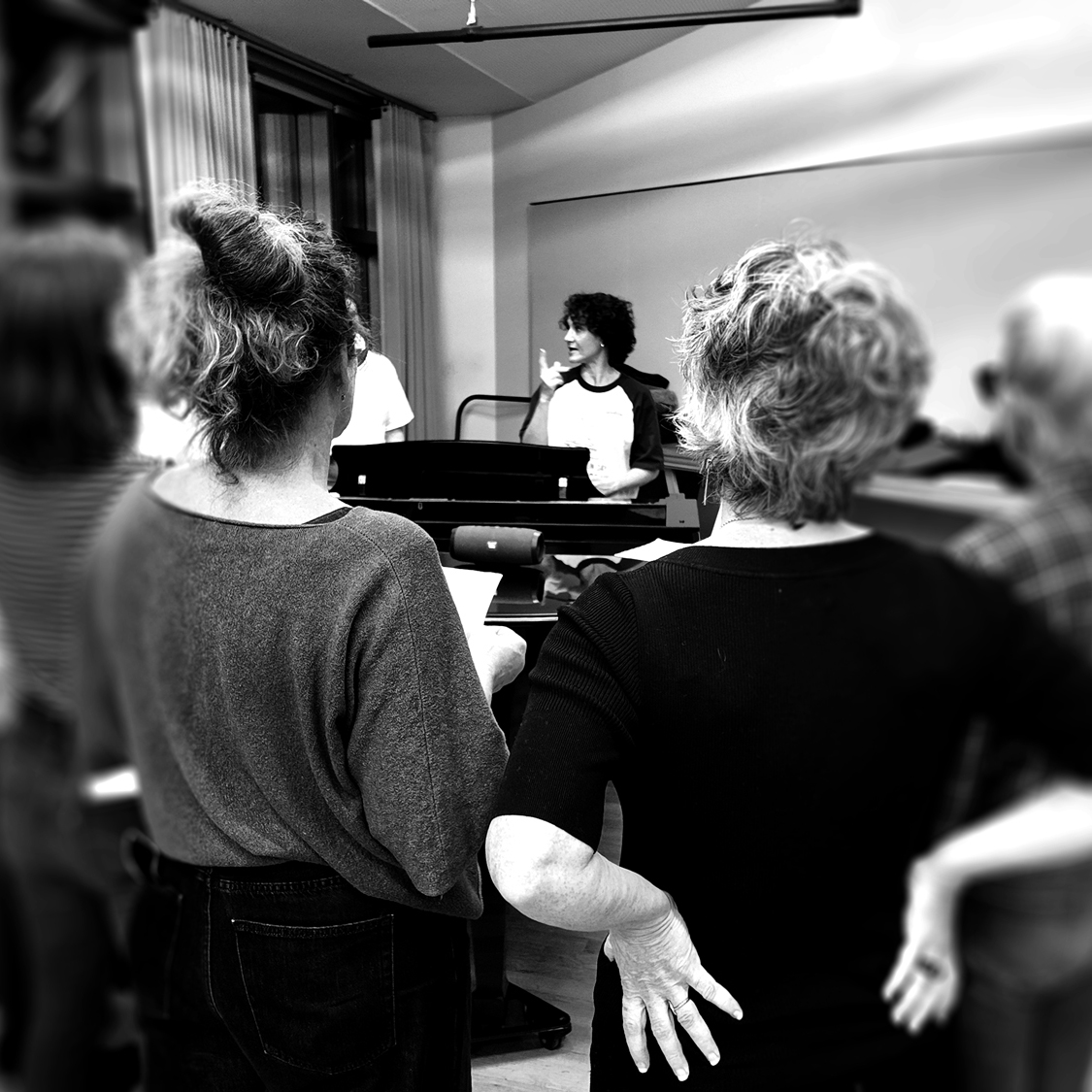 Photo de Sophie Shiran etc au piano